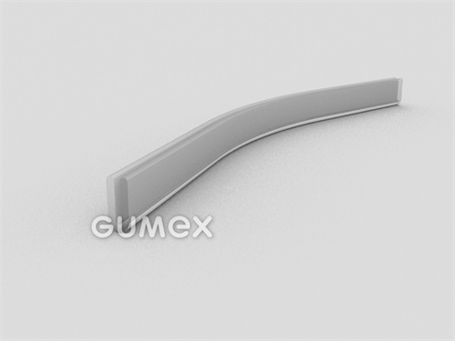 Silikónový profil tvaru "U", 13,5x5,5/1,5mm, 50°ShA, -60°C/+180°C, transparentný